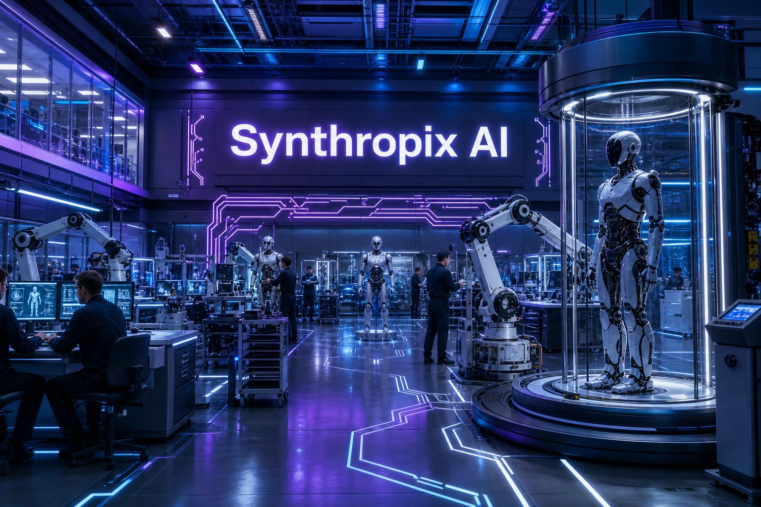 AI neural network and robotics visualization